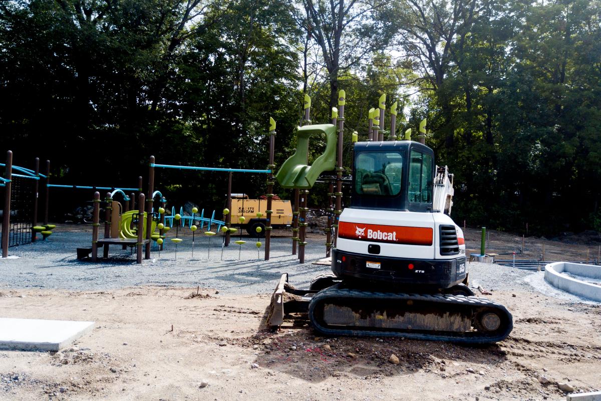 Choate Park construction, August, 2018