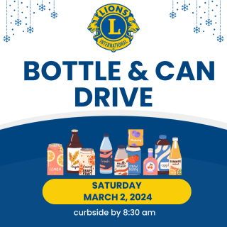 Medway Lions Bottle & Can Drive