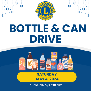 Medway Lions Club Bottle and Can Drive
