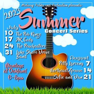 Medway Parks and Recreation's Summer Concert Series - Sofie & Dan