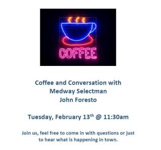 Coffee & Conversation with Selectman John Foresto
