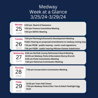 Week at a Glance - March 25-29