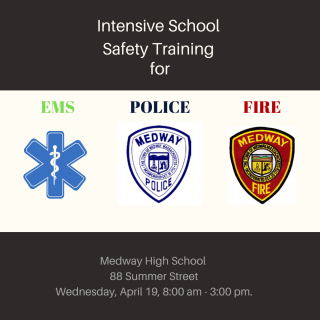 Intensive School Training at Medway High School on Wednesday, April 19