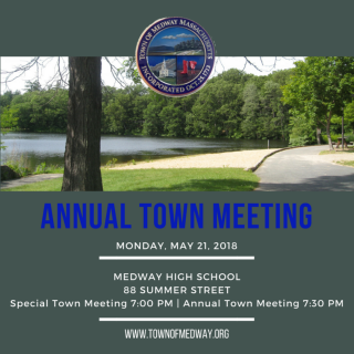 Annual Town Meeting is Monday, May 8, 2023 at 7:00 p.m.