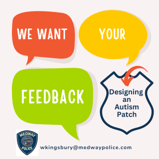 Medway Police Department Seeks Feedback on Design of Autism Patch