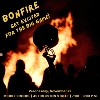 Bonfire - Medway Middle School hosted by Town of Medway, Medway Gridiron Boosters and Medway/Millis Youth Football and Cheer 