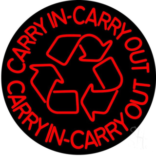 Choate Park Trash - Reminder it is Carry-In, Carry-Out