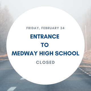 Main Entrance to the High School will be Closed on Friday, February 24
