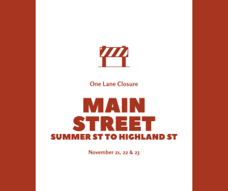 Main Street (Summer to Highland - November 21, 22 & 23)