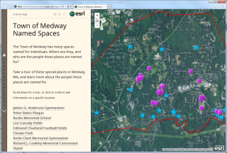 Map of Named Spaces and Fallen Heroes in Medway  