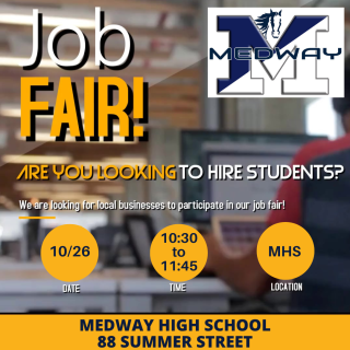 Job Fair at MHS on October 26 from 10:30 a.m.-11:45 a.m.
