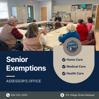 Principal Assessor discusses senior exemptions with members of the Senior Center