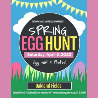  Medway Parks and Recreation's Easter Egg Hunt - Saturday, April 8, 2023 Subtitle