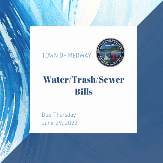 Reminder from the Collector's Office - Water/Trash/Sewer Bills Due on Thursday, June 29, 2023