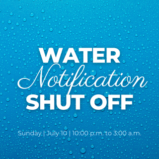 medway dpw to notify residents that water will be shut off on July 10
