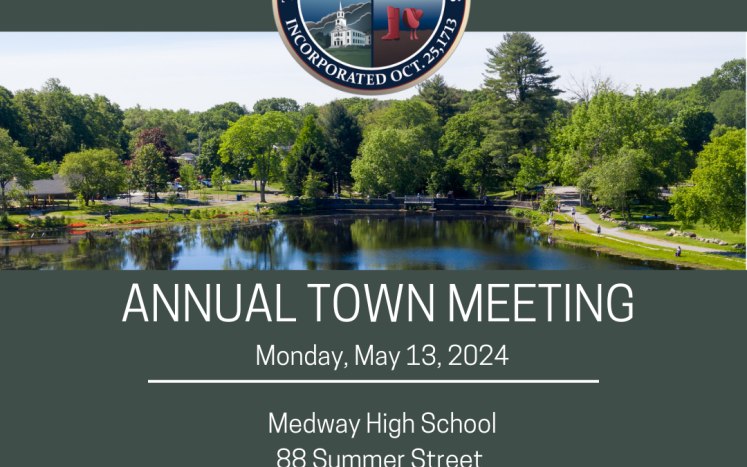 Annual Town Meeting is May 13, 2024.