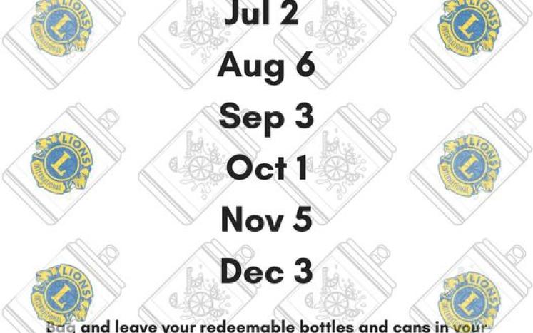 Medway Lions Club Bottle & Can Drive