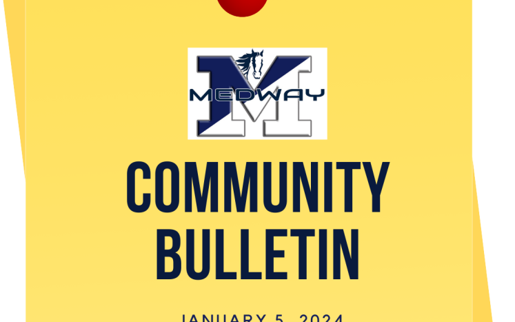 Community Bulletin - January 5, 2024 Edition