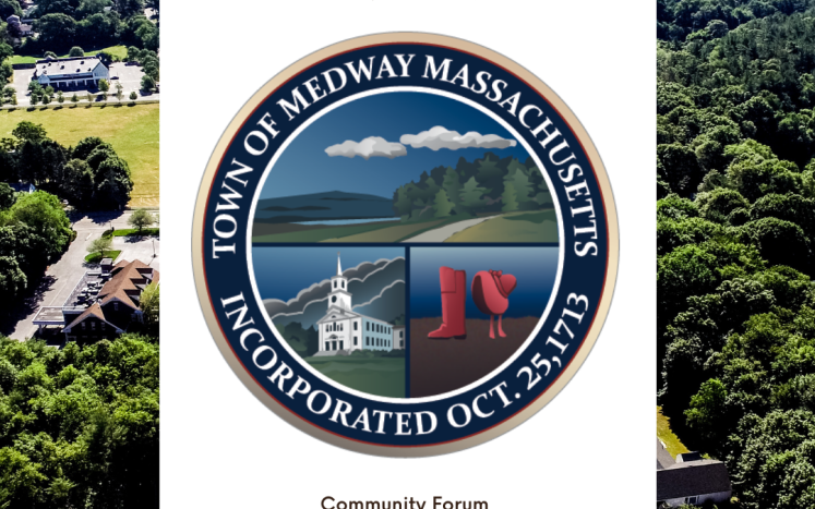 Community Forum for Medway Master Plan via Zoom at 7 pm on May 24th