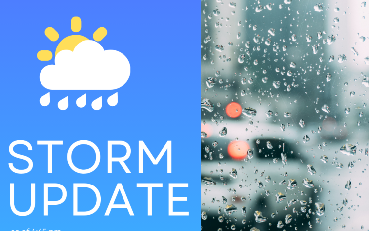 Town Manager Michael Boynton Storm Update as of 4:45 pm 