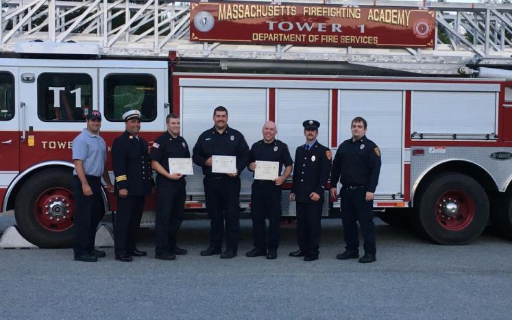 Three Medway Firefighters Graduate Call/Volunteer Firefighter Program
