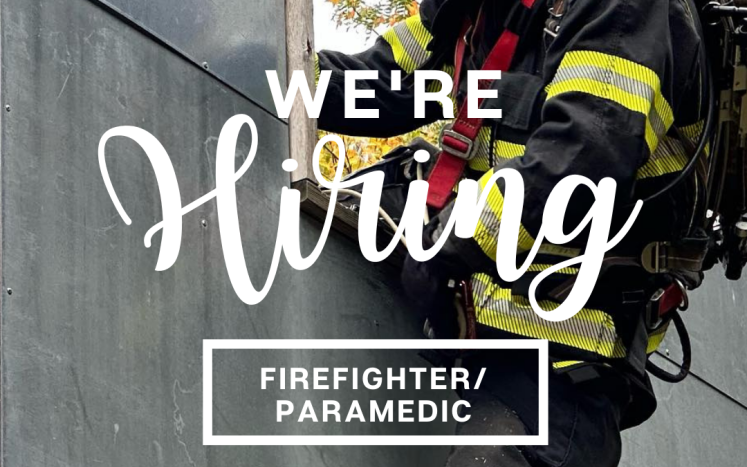 Medway Fire Department Seeks Full-time Firefighter/Paramedic