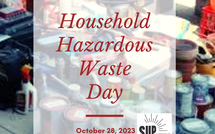 The Town of Medway's Household Hazardous Waste Day is October 28