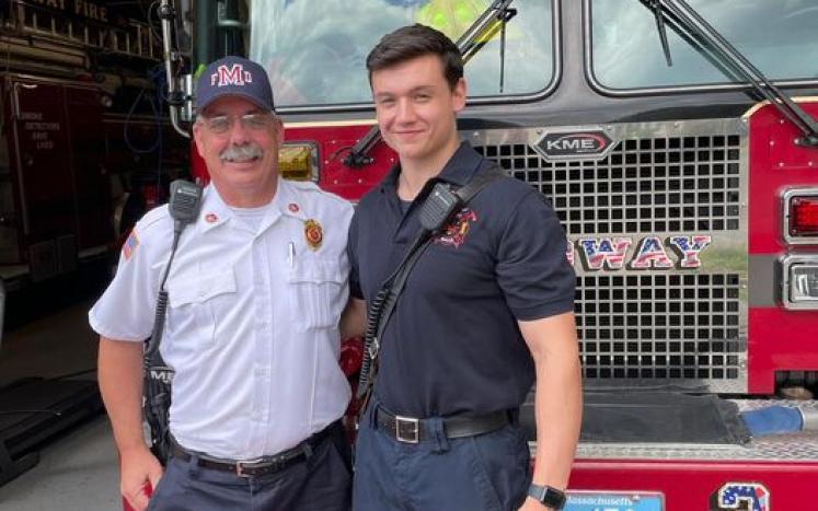 Nicholas Volz - Medway's newest firefighter