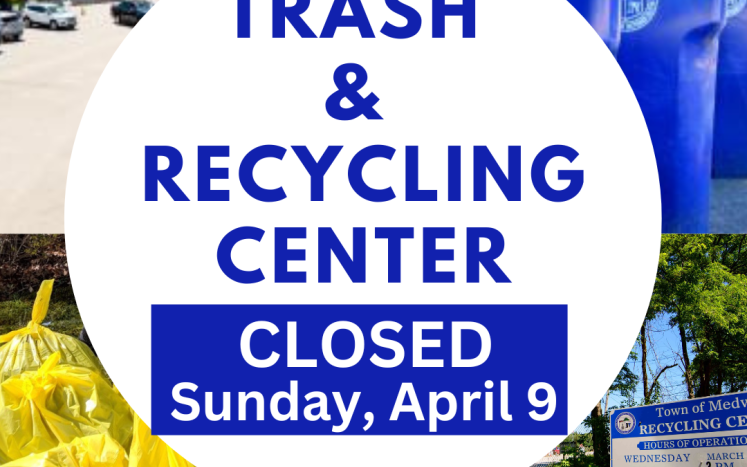 Recycle Center - Closed Sunday, April 9