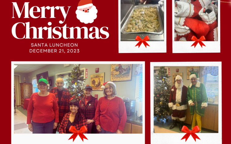 Santa Luncheon at the Medway Council on Aging