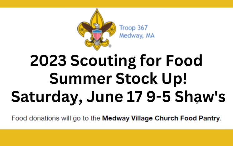 Scouting for Food, Saturday, June 17 from 9:00 am-5:00 pm at Shaw's Supermarket