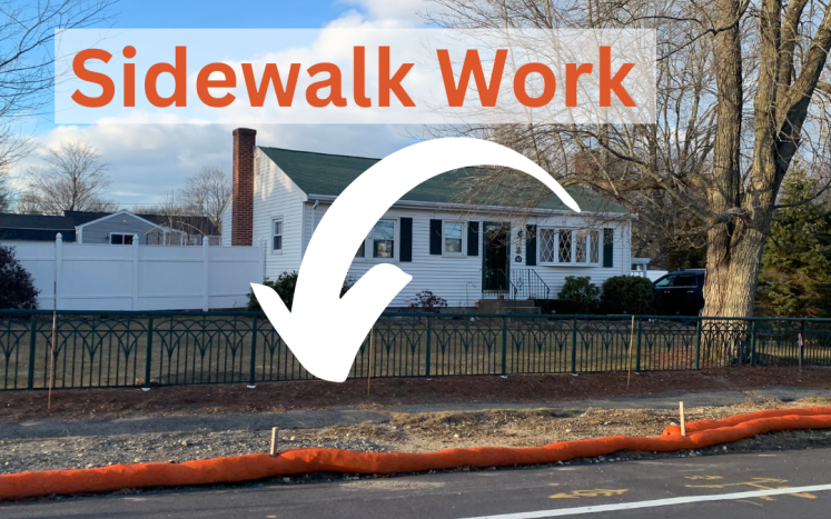 Sidewalk Work to Begin on Main St (Richard Rd to Lee Lane) on Monday, March 13