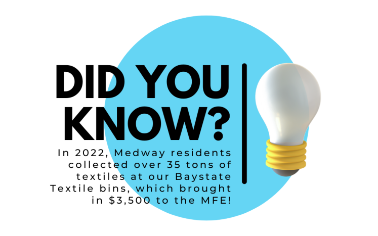 Did You Know? Baystate Textile bins brought in $3,500 to MFE
